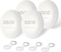 Key Finder, Bluetooth Tracker Locator Pairs with Apple Find My (iOS only), Item Locator Smart Tracker Tag for Keys/Luggage/Wallet, etc. (WHITE-4PCS)