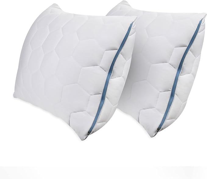 SHEEX Original Performance Down-Alternative Back and Stomach Sleeper Pillow, Cooling Pillow with Support, King