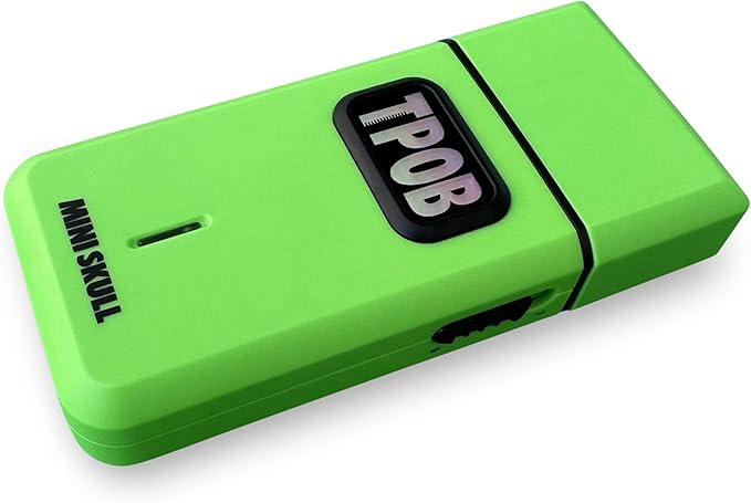 TPOB Mini Skull Single Shaver Compact Design That can fit in Your Pocket with a Turbo Charged Motor, Perfect for Both Professional and at-Home use (Slime)