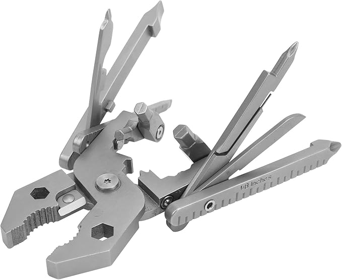 Multitool,Outdoor 25in1 MultiFunctional Pliers Kit Stainless Steel Multitool with Knife Wrench