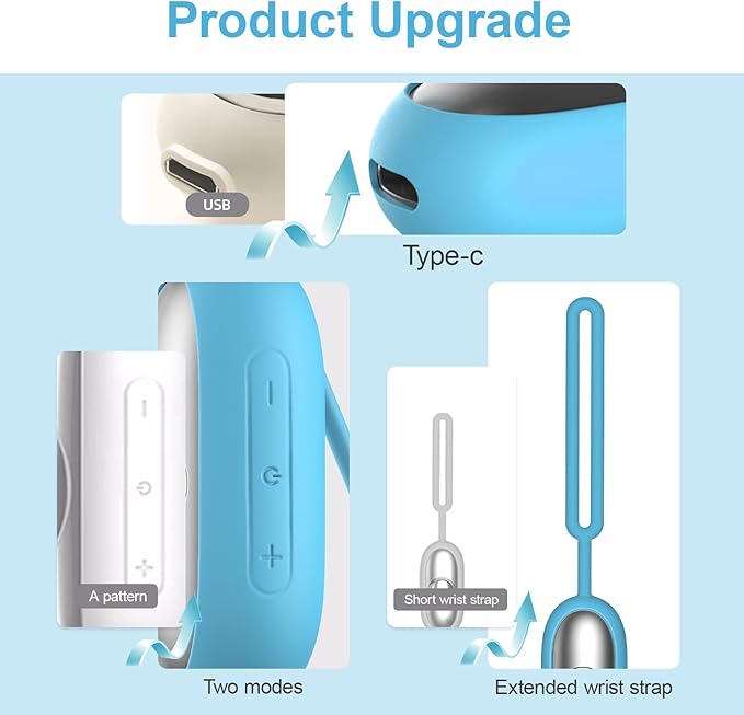 Sleep Aid Device, Micro-Current Sleep Instrument Anxiety Device, Portable Rechargeable Sleep Aid for Anxiety and Insomnia (Blue)