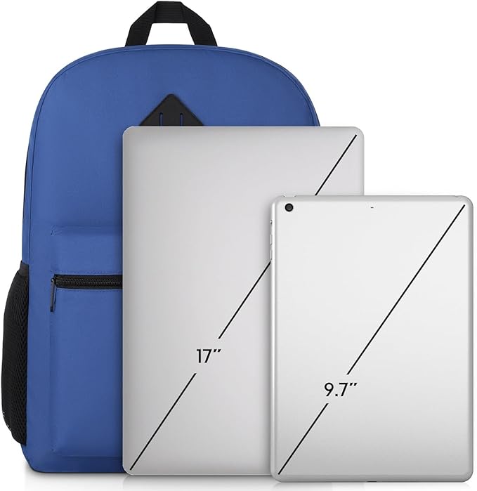 School Backpack,Classic Bookbag Men and Teen Boy Schoolbag with USB Charging Port for High School College Office Work Travel