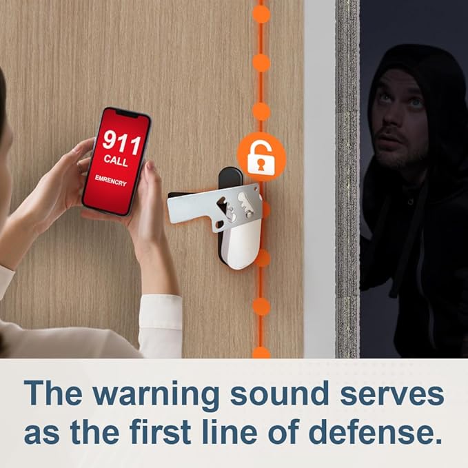 CGPLUS Security Door Stopper Alarm SEDOLI 100DB Siren for Safe Stay, Home, Travel