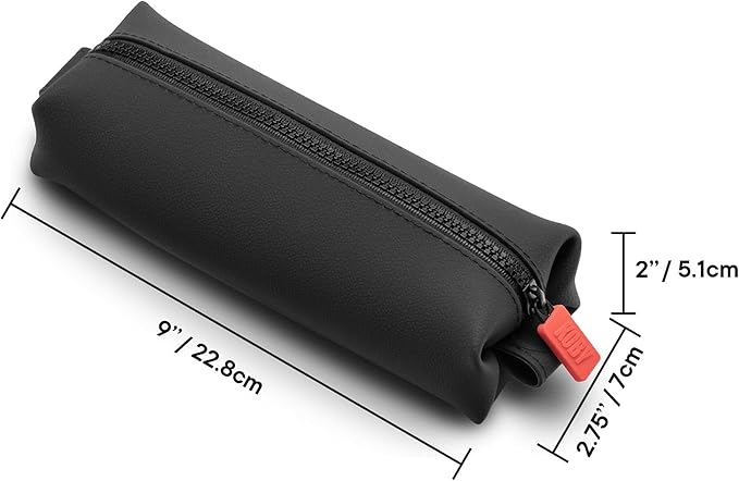 TOOLETRIES The Koby Mini Dopp Bag - Silicone Toiletry Organizer, Bathroom Travel Bag - Features Heavy-Duty Zipper, Leak Resistance, Easy to Clean - Charcoal