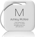Luggage Tags for Suitcase - Personalized Engraved Stainless Steel Metal Tag for Cruise Travel - Custom Name Tags Suitable for Bags and Backpacks