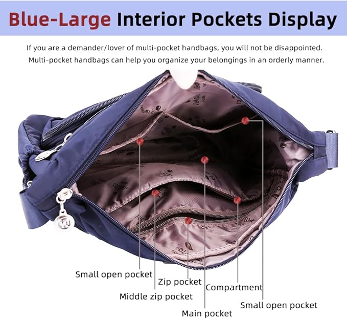 MINTEGRA Women Shoulder Handbag Roomy Multiple Pockets Bag Ladies Crossbody Purse Fashion Tote Top Handle Satchel