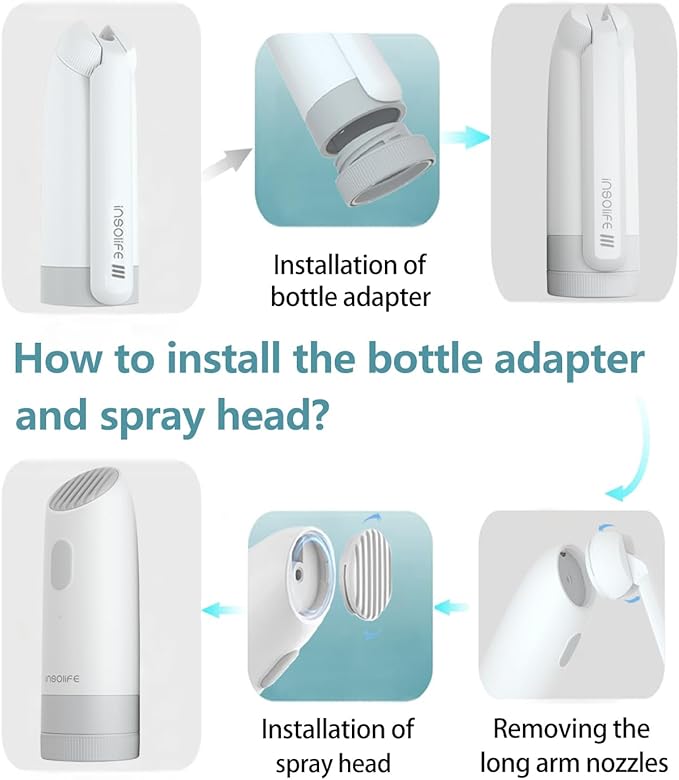 Portable Bidet | High Pressure Travel Bidet | Rechargeable Electric Portable Bidets for Men & Women | Portable Bidets for Travel