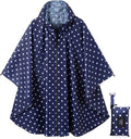 Rain Poncho Jacket Coat Hooded Zipper Style for Women/Men/Adult with Pocket