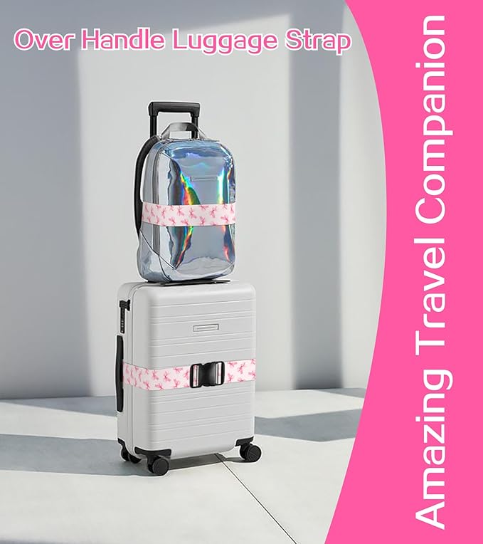 Luggage Straps for Suitcases Travel Belt Luggage Band Heavy Duty Traveling Luggage Identifier Cute Women Girls Unique Accesory,