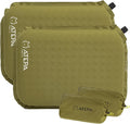 ATEPA Inflatable Stadium Seat Cushion, Self-Inflating Memory Foam Stadium Seats Bleacher Seat Chair Cushion Pad for Airplane Travel Backpacking Sports Events