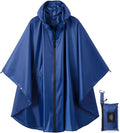 Rain Poncho Jacket Coat Hooded Zipper Style for Women/Men/Adult with Pocket