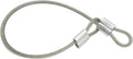 10 Pcs 2mm Wire 12 inch Vinyl Coated Stainless Steel Cable with Loops Short Wire Rope Lanyard Lock Security Chain Link for Outdoor Gates, Clear(2mm x 12inch)