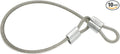 10 Pcs 5mm Wire 12 inch Vinyl Coated Stainless Steel Cable with Loops Short Wire Rope Lanyard Lock Security Chain Link for Outdoor Gates, Clear(5mm x 12 inch)