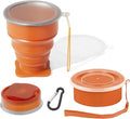Collapsible Silicone Foldable Cup - Expandable Folding Drinking Cup - Reusable Portable Mugs For Travel, Camping, Hiking, Survival, Car, Picnic, Beach, Holiday Vacation, Outdoor Sports