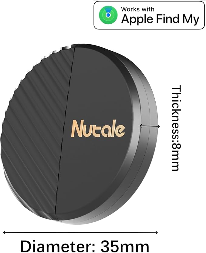 NutaleTag Key Finder 4 Pack - Only iOS - Bluetooth Smart Item Tracker Tag - Work with Find My - Keep Track of The Items That Matter Most - Find Keys Device or Car Key