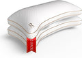 Royal Therapy Adjustable Shredded Memory Foam Pillows – 2-Pack Queen Size Set with Cooling Firm Cover for Side Sleepers