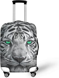 Tiger Animal 3D Printed Travel Luggage Suitcase Cover 30-32 Inch Cover Spandex Suit Case Protector for Carry On Luggage