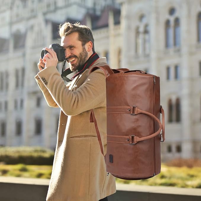 seyfocnia Convertible Travel Garment Bag,Carry on Garment Duffel Bag for Men Women - 2 in 1 Hanging Suitcase Suit Business Travel Bag