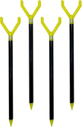 Fishin’ Stix Trident Telescoping Fishing Rod Holders – Extendable 12"–30", 50 lb+ Capacity, Sand Stake Pole Stand for Surf Fishing, Bank Angling, Catfish Rods, Lure & Bait Setup