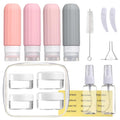 16 Pack Travel Bottles Set for Toiletries, Leakproof Travel Containers for Toiletries TSA Approved Silicone Travel Accessories Squeezable Refillable 3oz for Shampoo Conditioner Lotion