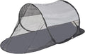 CMINGJ Large Pop Up Mosquito Tent, Portable Foldable Mosquito Net with Bottom for Bed, Camping, Travel, Patio, Suitable for Outdoor Indoor (78 * 28 * 27inch) (Gray Bottom & Gray Top)