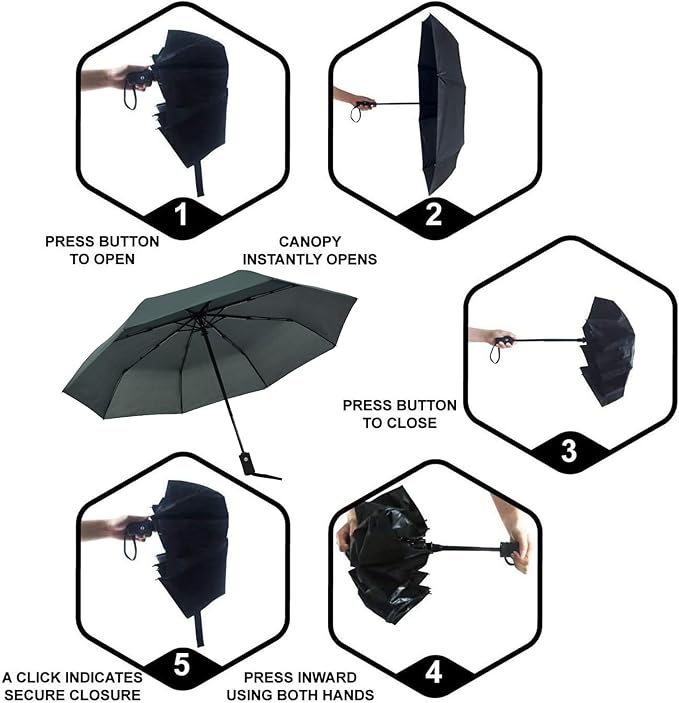 SY COMPACT Travel Umbrella Windproof Automatic Umbrellas Small Compact UV Sun Protection Factory Outlet Umbrella