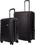 Eddie Bauer Glacier Carry-On 22" and Checked 30" Luggage | Hardside | Spinner Wheels | Expandable | Lightweight | Travel Essentials - Carbon Grey