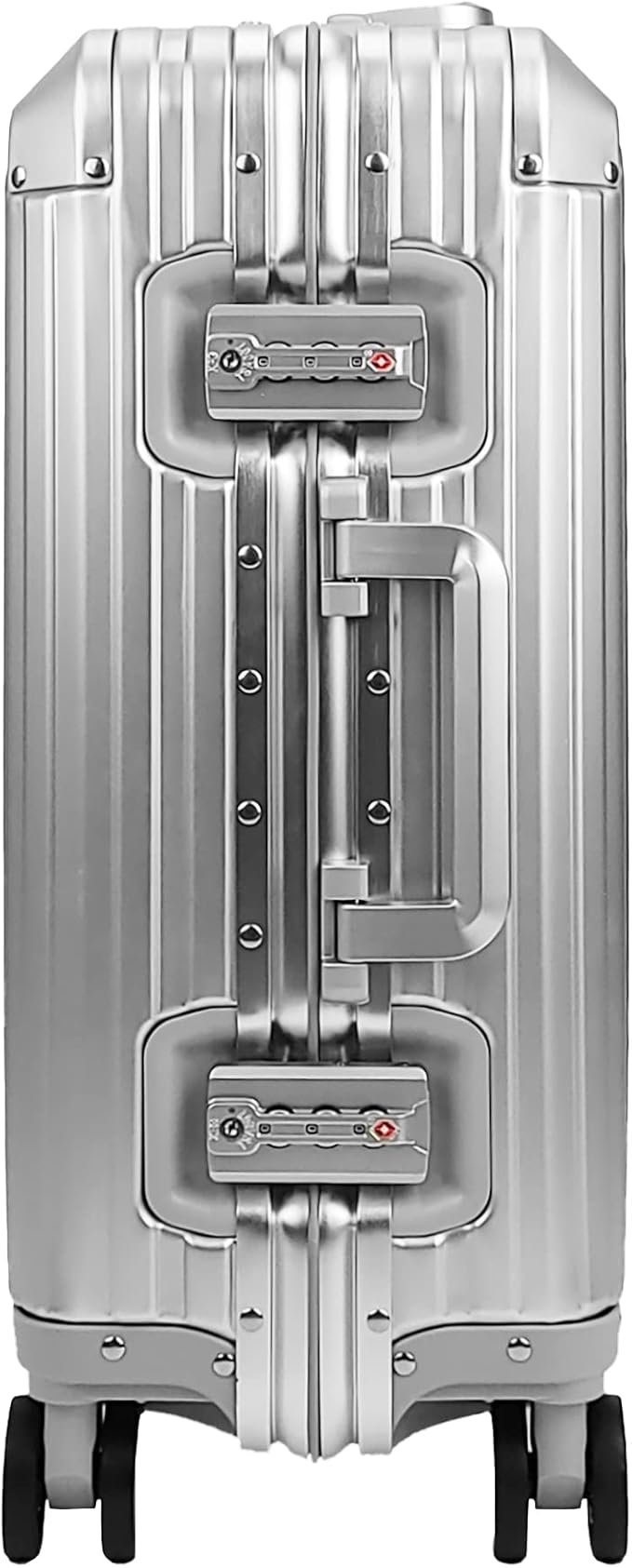All Aluminum Luggage Suitcase 3 Sizes (20",26",29") TSA Lock Carry On Silver, Gray, Gold, Black with Cover (Silver, 20" Carry on)