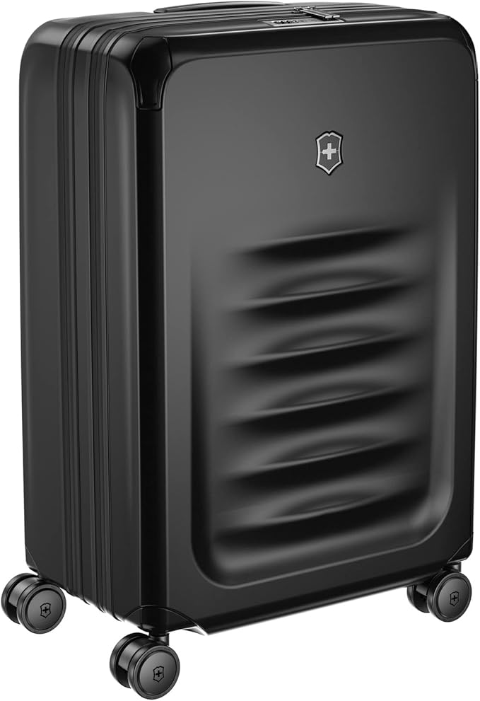 Victorinox Spectra 3.0 Expandable Medium Case - Modern Hardside Luggage - Rolling Suitcase with Spinner Wheels - Holds Travel Accessories - 81 Liters, Black