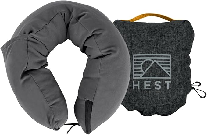 HEST Pro Travel Pillow - 3-in-1 Neck, Body, and Small Travel Pillow - Portable and Compact Design - Memory Foam with Washable Cover - Ready for Adventure