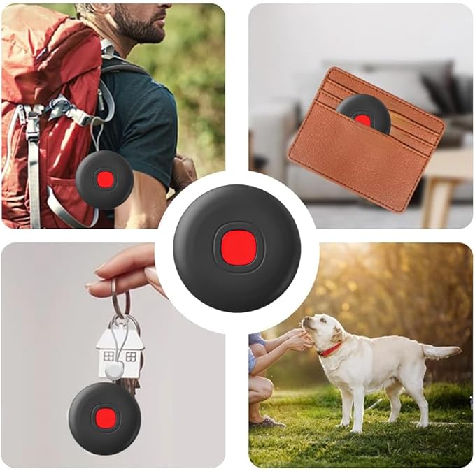 Air Tracker Tags-4Pack,IP68 Waterproof Smart Tag Tracker,Bluetooth Luggage Tracker Works with Apple Find My APP (iOS Only),Key Finder and Item Locator for Luggage,Backpack,Wallet and Pet