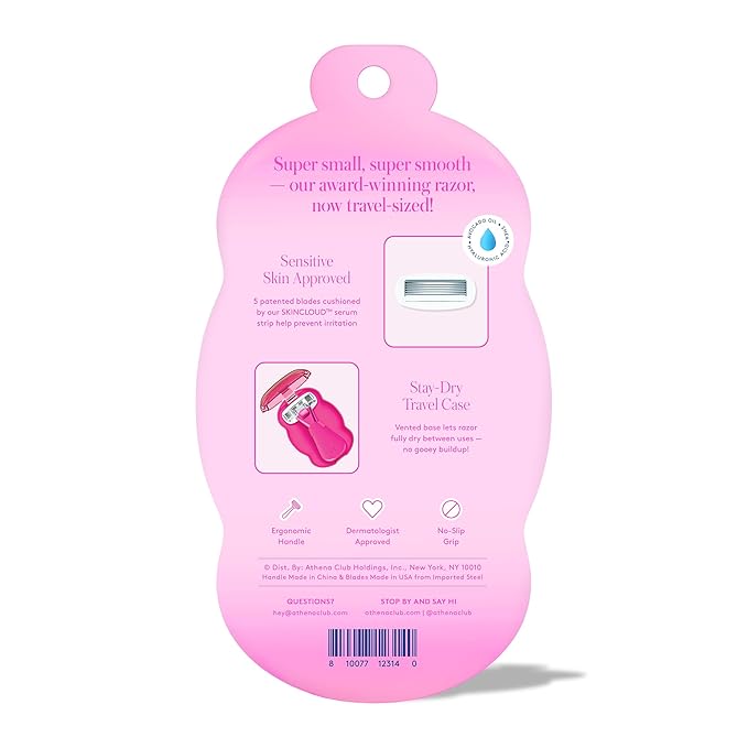 Women's Mini Travel Razor - Trial Size - Super Pink