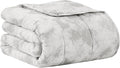 L'AGRATY Weighted Blanket - 60"x80" 20lbs Cooling Breathable Heavy Blanket Microfiber Material with Glass Beads for Adult All-Season Summer Fall Winter Soft Thick Comfort