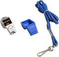 American Whistle Corporation American Classic Whistle - 126 db Solid Brass Whistle with Paracord Lanyards and Safe-T-Tip - Made in America