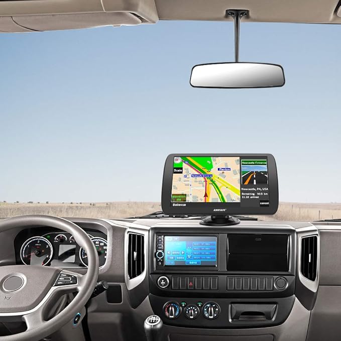 GPS Navigator for Car,9 inch Touch Screen Car GPS, Support Voice Turn Direction Guidance/Speed and Red Light Warning