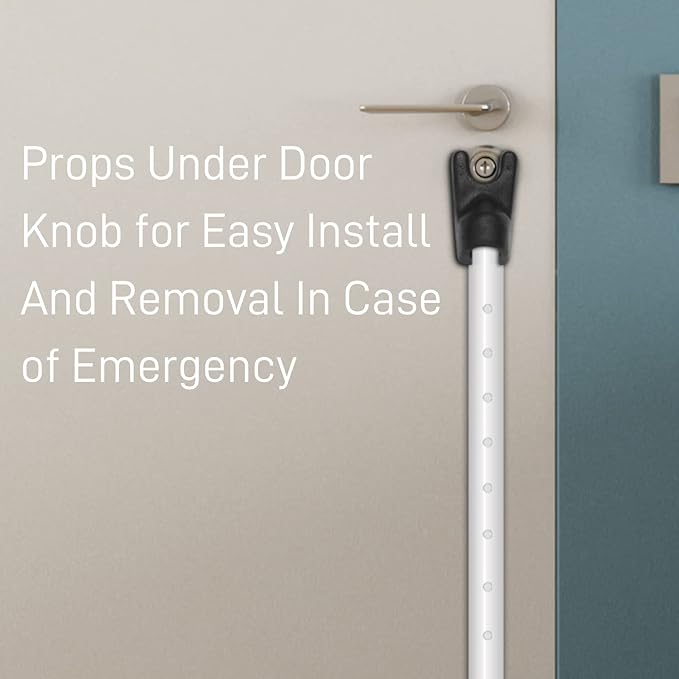 SECURITYMAN Door Security Bar & Sliding Patio Bar - Constructed of High Grade Iron - Great for Apartment Security, Hotel Safety, or Home Protection Door Stoppers