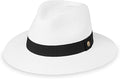 Wallaroo Hat Company Women’s Petite Palm Beach Fedora – UPF 50+ UV Protection Sun Hat, Packable, Adjustable, Small Size