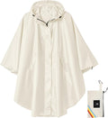 SaphiRose Unisex Rain Poncho Hooded Waterproof Raincoat for Adults Women