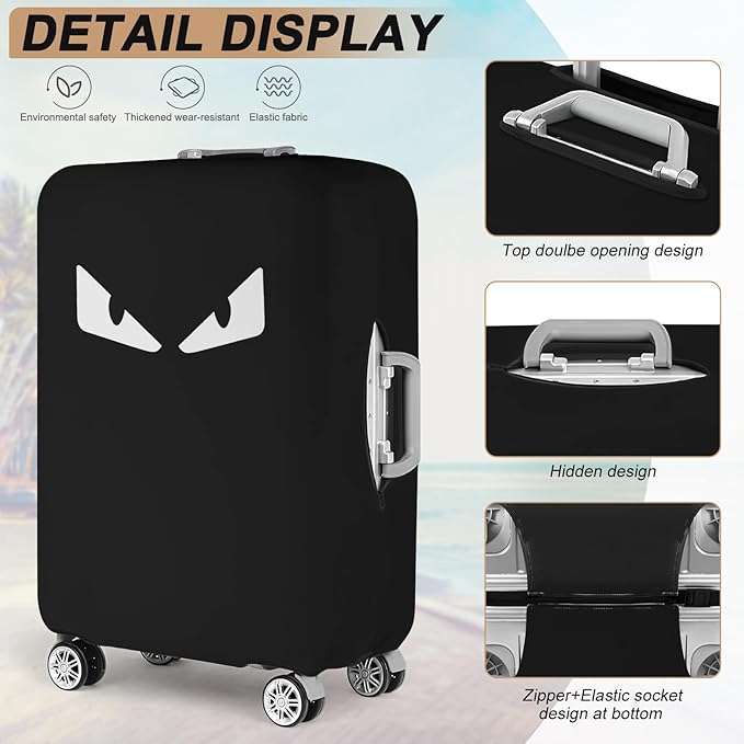 Luggage Covers For Suitcase Tsa Approved, Washable Suitcase Cover Elastic Luggage Protector Scratch Resistant Suitcase Cover For 28-29 Inch Wheeled Luggage(Eye-28 inch)