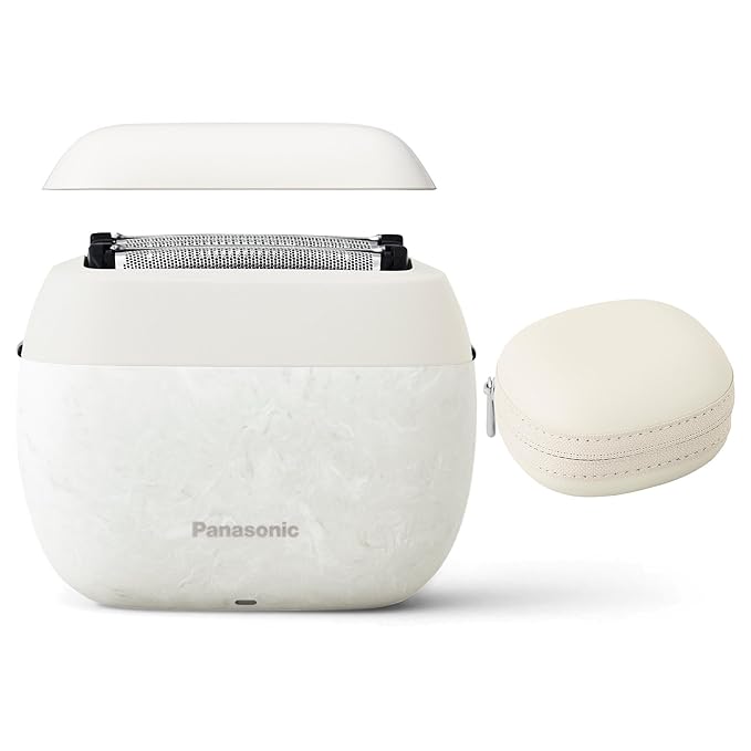 Panasonic ARC5 Palm-Sized Foil Shaver for Men, Powerful Travel Electric Razor, USB-C Charge Wet/Dry, Easy Clean Luxury Japanese 5-Blade, Smooth & Precise Cut w/Smart Sensor (Natural Sea Stone)