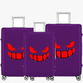 Travel Luggage Cover Thicker Spandex Suitcase Protector Elastic Washable Baggage Covers (S/M/L (for 19-28 inch luggage), Purple Eye)
