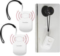 Securityman Door Handle Alarm with 130dB Vibration Triggered Portable Door Alarms When Opened - Perfect for Kids, Toddler, Elderly, Hotel, Travel, Bedroom (2 Pack Door Security)