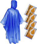 SaphiRose Disposable Rain Ponchos Emergency Clear Poncho