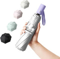 BAODINI Small UV Protection Travel Umbrella Compact for Rain and Sun UPF 50+ 41 inch Portable Umbrella for Women and Men