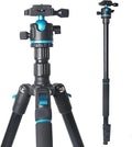 Camera Tripod, 68" / 174cm Lightweight Travel Monopod with 360°Ball Head Payload 15 lbs, Adjustable Height from 17" to 68" Professional Stand for DSLR Camera Shooting