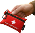 Lightning X Mini First Aid Kit – Compact 20 Piece Emergency Medical Kit with Carabiner | Portable Water Resistant Travel First Aid Pouch for Hiking, Camping, Car, Backpack, Outdoor Survival