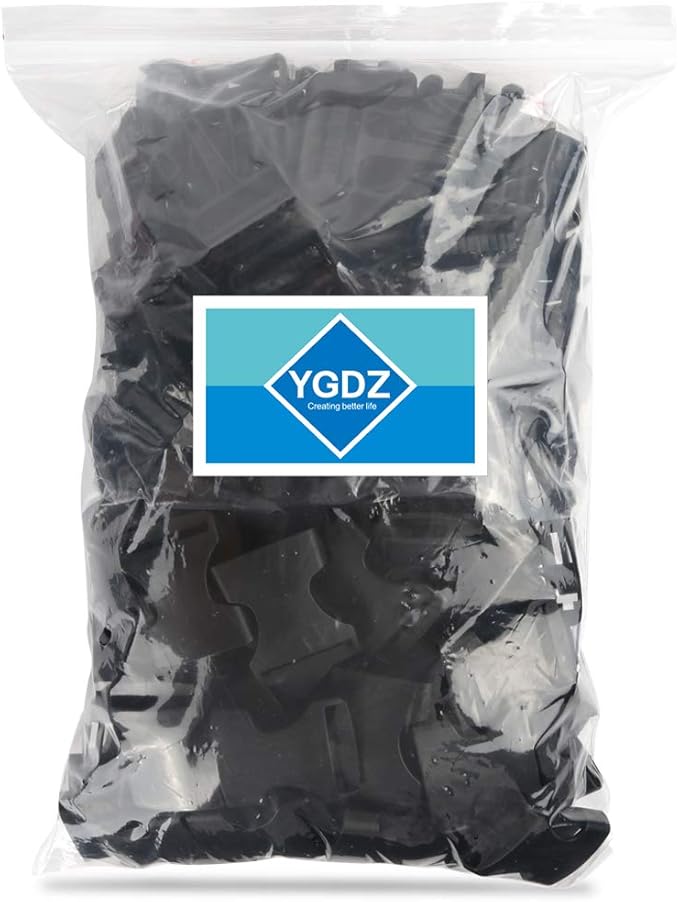 YGDZ 1 Inch Plastic Buckles, 80 Side Release Strap Buckles and Slides Parachute Buckles for DIY Backpack Luggage Strap