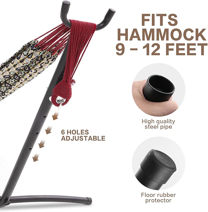 PNAEUT Hammocks Stand Only (Black Stand)