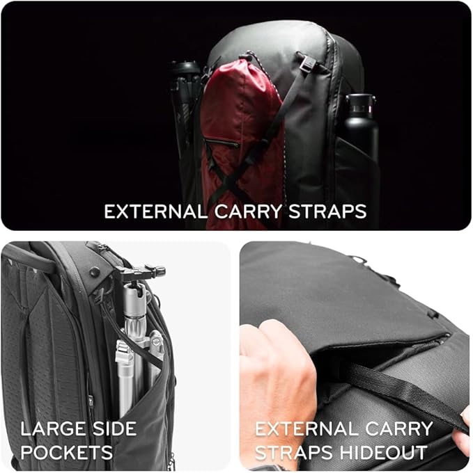 Peak Design Travel Backpack 45L, Ocean, Expandable 35-45L Design, Rear and Top Access, Weatherproof Shell, Laptop Sleeve, Ideal for Travel or Everyday Carry, Versatile Backpack for Men and Women