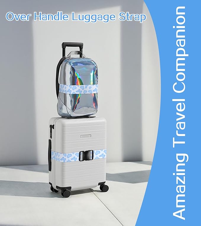Luggage Straps for Suitcases Travel Belt Luggage Band Heavy Duty Traveling Luggage Identifier Cute Women Girls Unique Accesory,